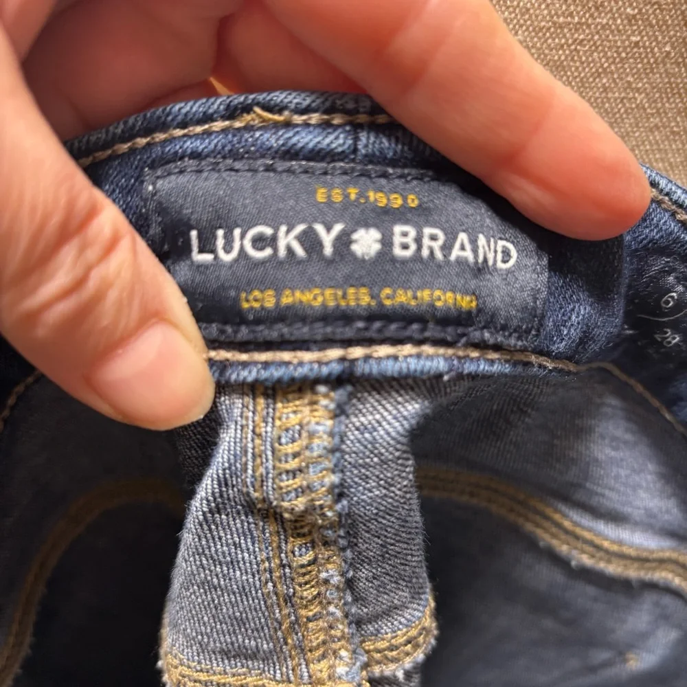 Lucky Brand Dark Blue Hayden Skinny Jeans Size 6/28 - Picture 6 of 9